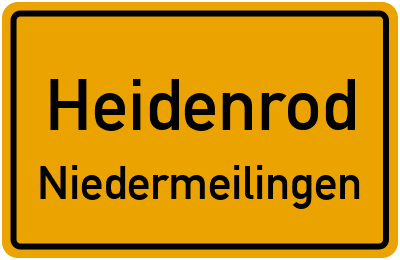 Straßenverzeichnis Heidenrod Niedermeilingen