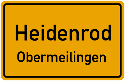 Straßenverzeichnis Heidenrod Obermeilingen