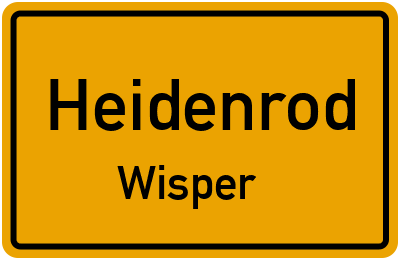 Straßenverzeichnis Heidenrod Wisper
