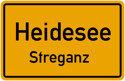 Straßenverzeichnis Heidesee Streganz