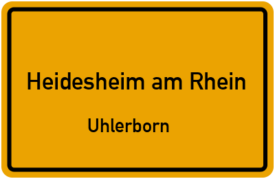 Straßenverzeichnis Heidesheim am Rhein Uhlerborn