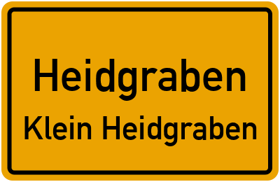 Straßenverzeichnis Heidgraben Klein Heidgraben