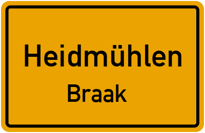 Straßenverzeichnis Heidmühlen Braak