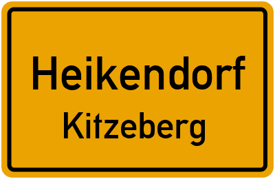 Ortsschild Heikendorf Kitzeberg