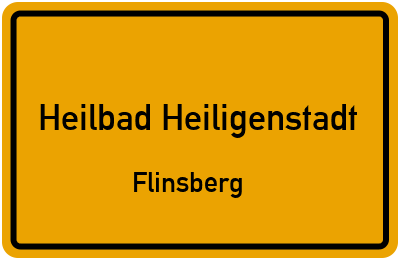 Straßenverzeichnis Heilbad Heiligenstadt Flinsberg