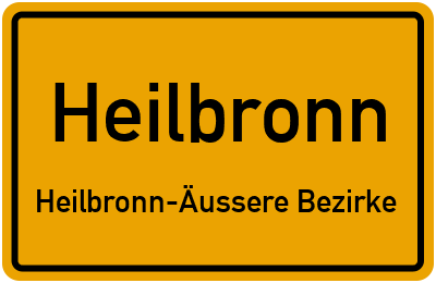 Straßenverzeichnis Heilbronn Heilbronn-Äussere Bezirke