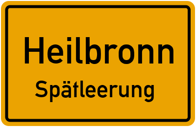 Briefkasten mit Abendleerung in Heilbronn