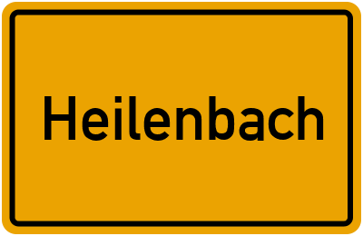 Ortsschild von Gemeinde Heilenbach in Rheinland-Pfalz