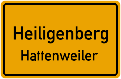 Ortsschild Heiligenberg Hattenweiler