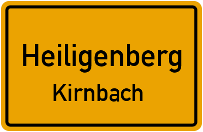 Straßenverzeichnis Heiligenberg Kirnbach