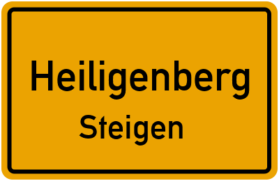Ortsschild Heiligenberg Steigen