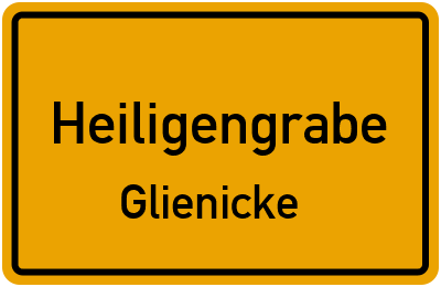 Straßenverzeichnis Heiligengrabe Glienicke