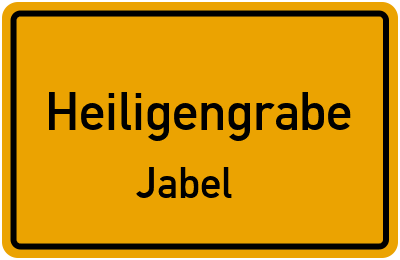 Straßenverzeichnis Heiligengrabe Jabel