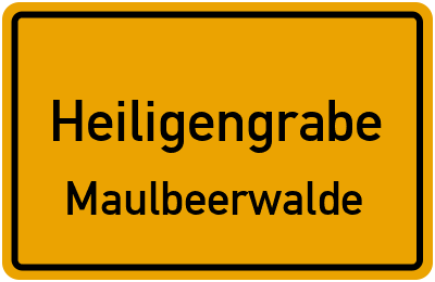 Straßenverzeichnis Heiligengrabe Maulbeerwalde