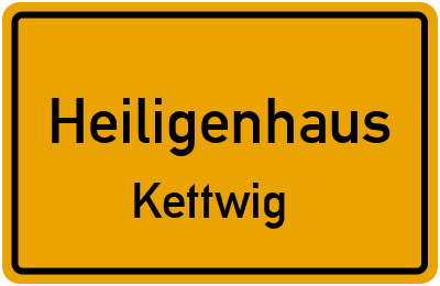 Straßenverzeichnis Heiligenhaus Kettwig