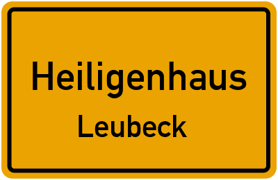 Straßenverzeichnis Heiligenhaus Leubeck