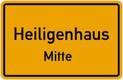 Straßenverzeichnis Heiligenhaus Mitte