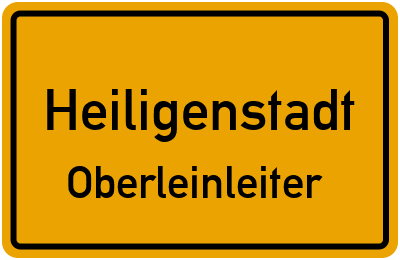 Straßenverzeichnis Heiligenstadt Oberleinleiter