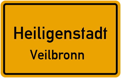 Straßenverzeichnis Heiligenstadt Veilbronn