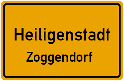 Straßenverzeichnis Heiligenstadt Zoggendorf