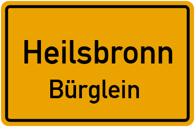 Straßenverzeichnis Heilsbronn Bürglein