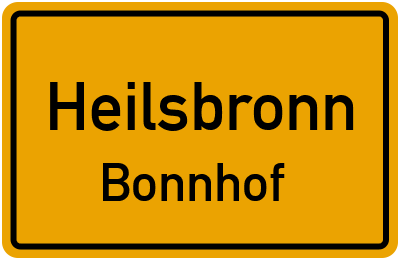 Ortsschild Heilsbronn Bonnhof