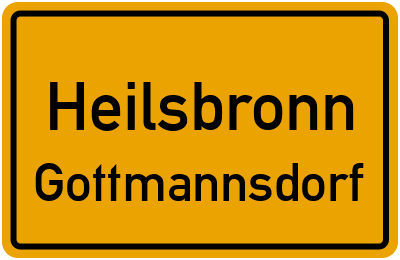 Ortsschild Heilsbronn Gottmannsdorf