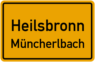 Ortsschild Heilsbronn Müncherlbach