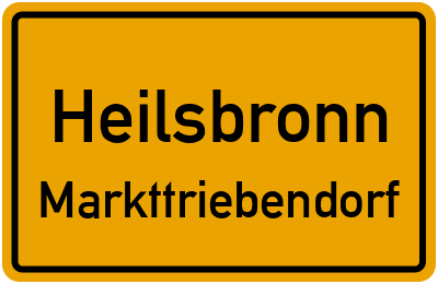 Ortsschild Heilsbronn Markttriebendorf
