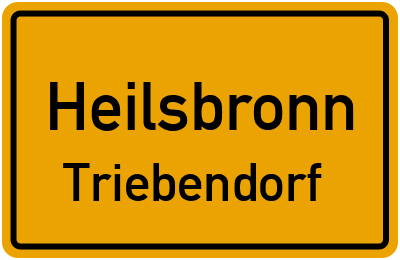 Ortsschild Heilsbronn Triebendorf