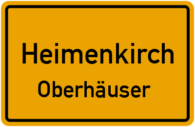 Ortsschild Heimenkirch Oberhäuser