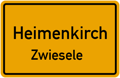 Ortsschild Heimenkirch Zwiesele