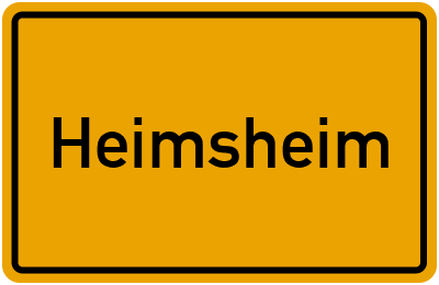 Ortsschild von Stadt Heimsheim in Baden-Württemberg