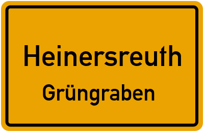 Straßenverzeichnis Heinersreuth Grüngraben