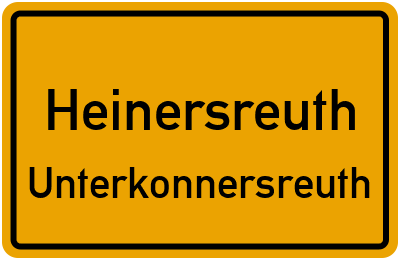 Straßenverzeichnis Heinersreuth Unterkonnersreuth