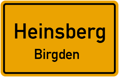 Straßenverzeichnis Heinsberg Birgden