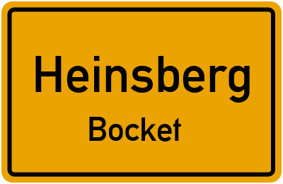 Straßenverzeichnis Heinsberg Bocket