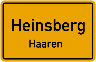 Straßenverzeichnis Heinsberg Haaren