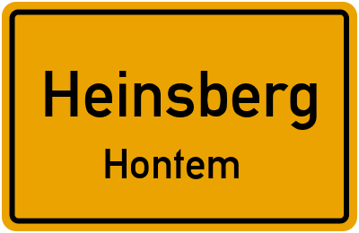 Straßenverzeichnis Heinsberg Hontem