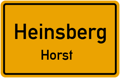 Straßenverzeichnis Heinsberg Horst