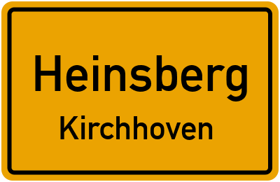 Straßenverzeichnis Heinsberg Kirchhoven