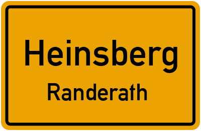 Straßenverzeichnis Heinsberg Randerath