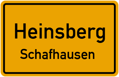 Straßenverzeichnis Heinsberg Schafhausen