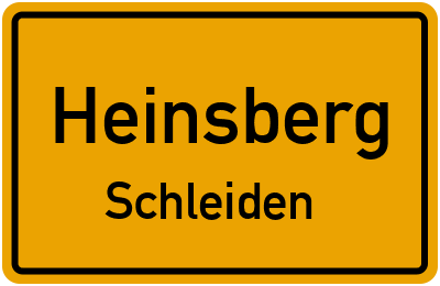 Straßenverzeichnis Heinsberg Schleiden