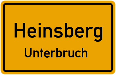Straßenverzeichnis Heinsberg Unterbruch