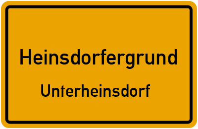 Straßenverzeichnis Heinsdorfergrund Unterheinsdorf