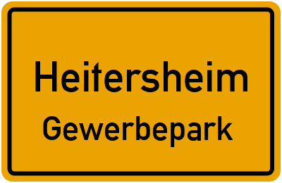 Ortsschild Heitersheim Gewerbepark