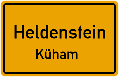 Straßenverzeichnis Heldenstein Küham