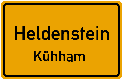 Straßenverzeichnis Heldenstein Kühham