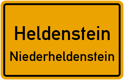 Straßenverzeichnis Heldenstein Niederheldenstein